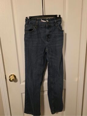 Levi’s 505 Regular Jeans Size 18 Reg Women’s Blue Denim Elastic Waist Straight L
